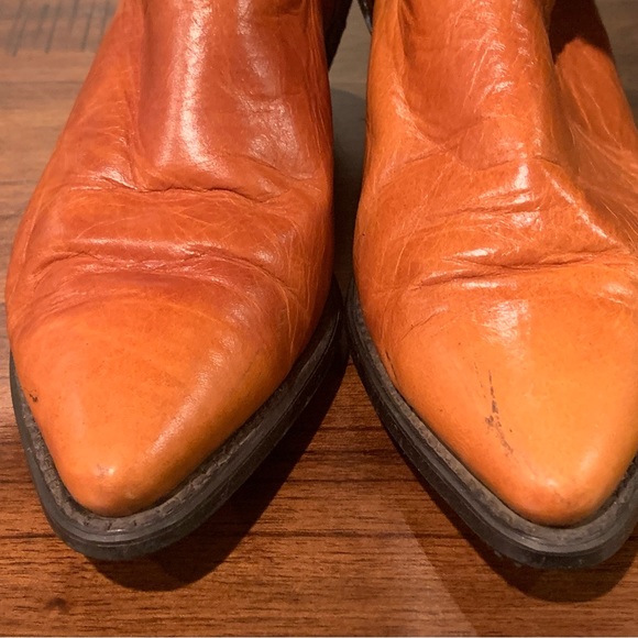 Vintage Dingo Ladies Fire Cowboy Cowgirl Boots 80s 7 USA - Picture 8 of 14